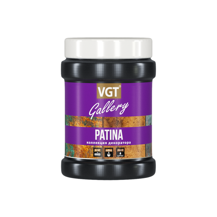 PATINA коллекция декоратора- эмаль матовая VGT ВГТ 0,25 кг, Окись меди 3,