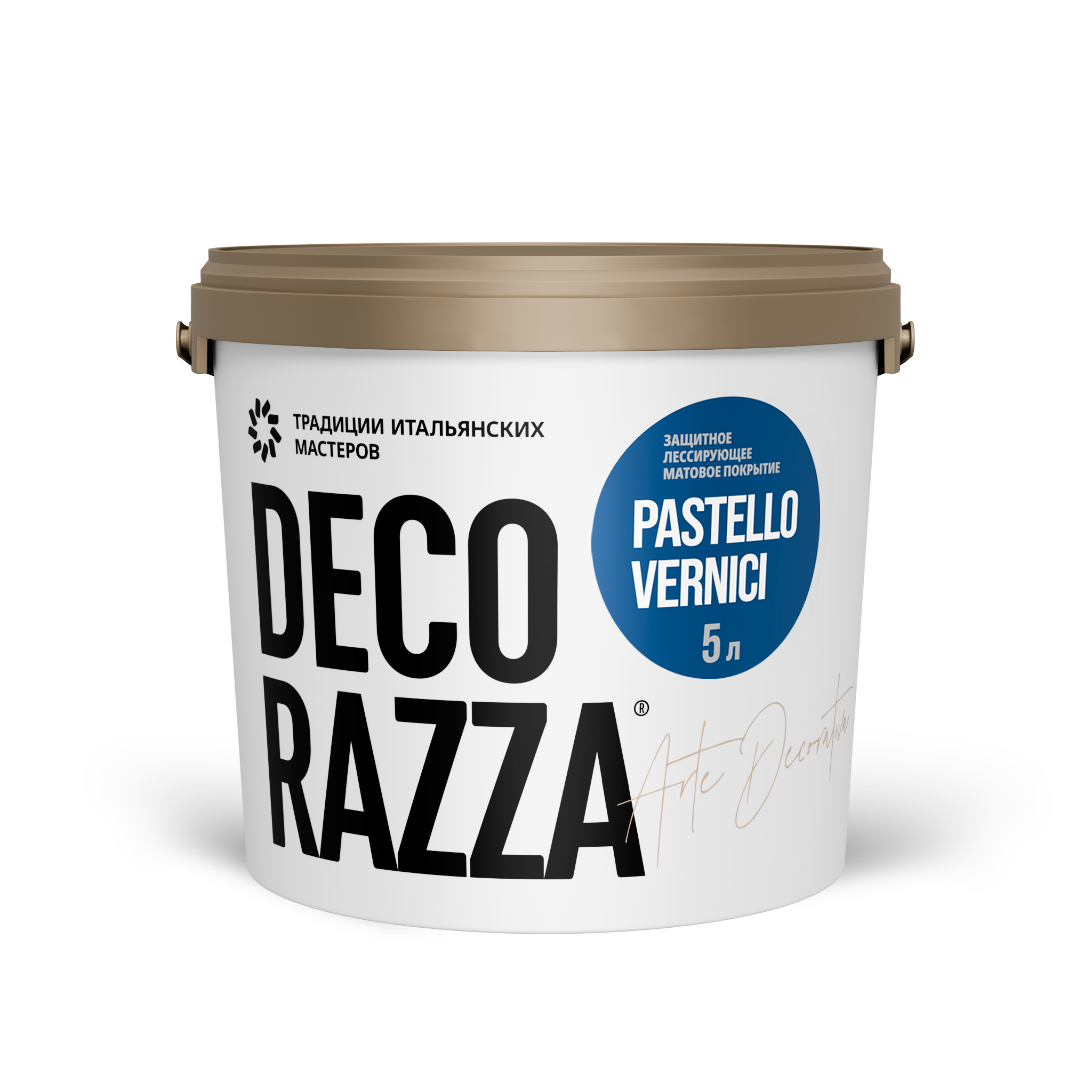 Лессировка матовая PASTELLO VERNICI Decorazza, 5 кг, Декораца Пастелло Верничи
