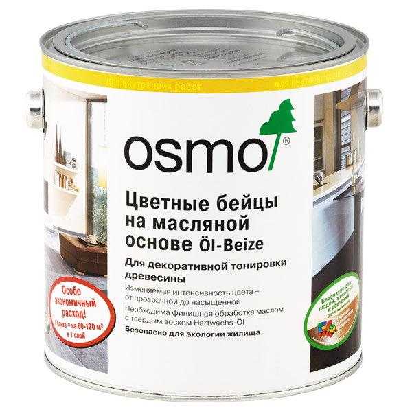 3514 Цветные Бейцы на масляной основе Ol-Beize Графит прозрачный/интенсивный 0,005 л.