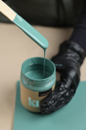 АМО Меловая краска для мебели АМОdecor, Нефрит, 0,75 кг, акриловая, для дерева, без резкого запаха, матовая, для окон и дверей