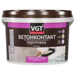 Адгезионный грунт бетонконтакт ВГТ, 8 кг, — VGT для дом и приусадебное хозяйство, для фасада