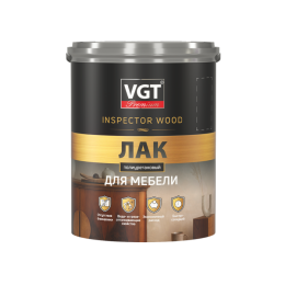 Лак для мебели полиуретановый PREMIUM ВГТ, 0,9 кг, Глянцевый — VGT для интерьера, для внутренних и наружных работ