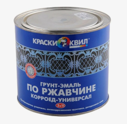 Грунт-эмаль Корроед-универсал КВИЛ KVIL, цвет Шоколадный, фасовка 1,9 кг: для наружных работ, по штукатурке