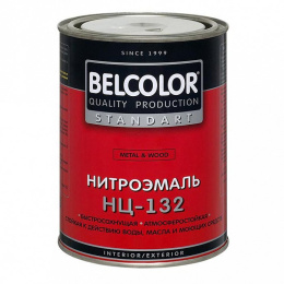 краска-эмаль Эмаль НЦ-132 быстросохнущая BELCOLOR Белколор Черный 4,5 кг, защитно-декоративная